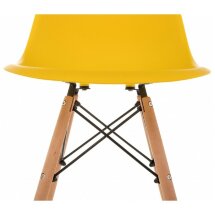 Пластиковый стул Eames PC-015 желтый