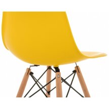Пластиковый стул Eames PC-015 желтый