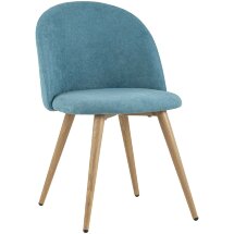Стул Stool Group обеденный Лион бирюзовый шенилл