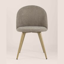 Стул Stool Group обеденный Лион серо-бежевый обивка шенилл